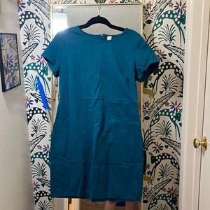 Teal sheath dress